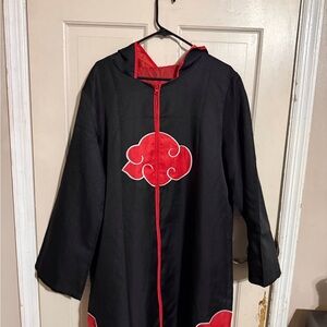 Naruto Cosplay Hooded Akatsuki Robe XXL